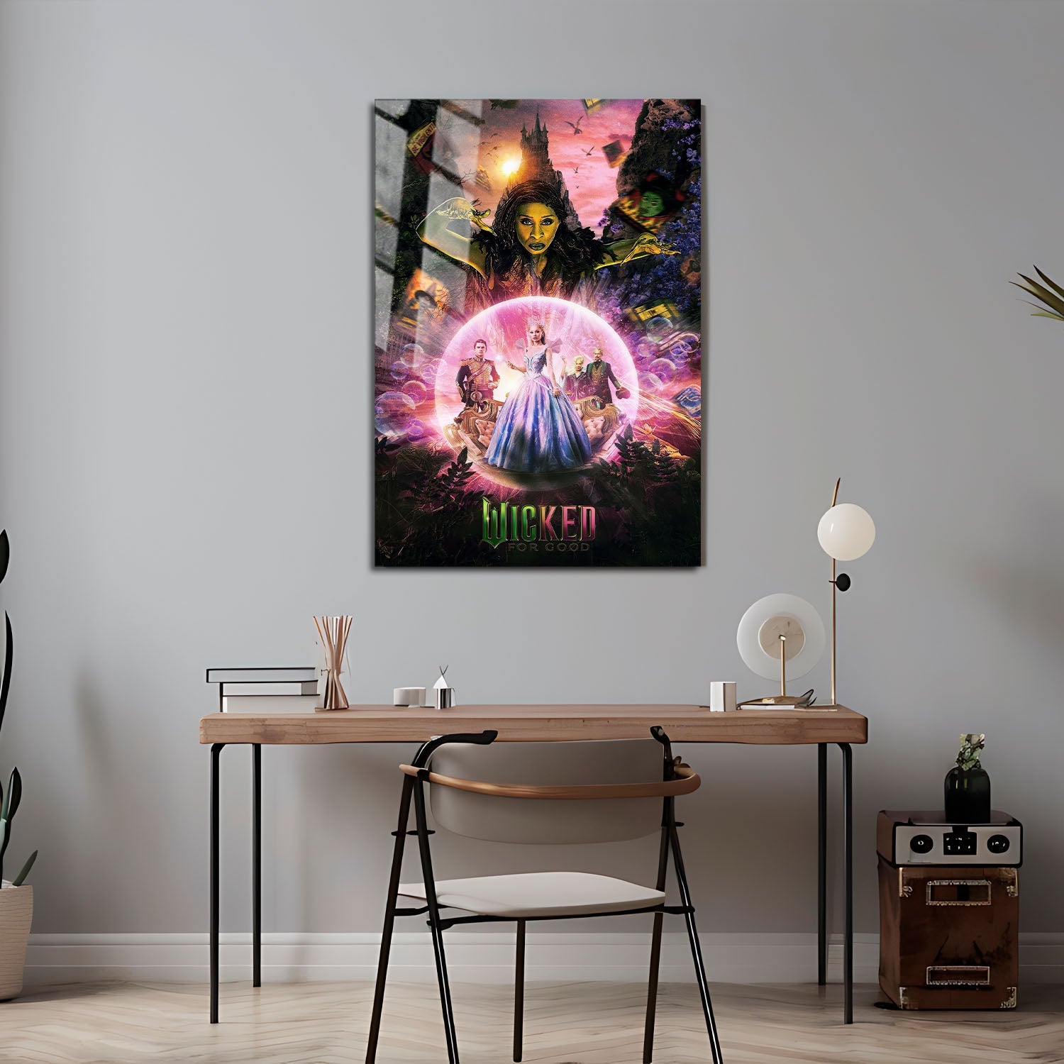 Flex Designs Metal Poster Wicked For Good Cinematic 5 x 7" Home Goods - Movie 2025 Movie Metal Poster