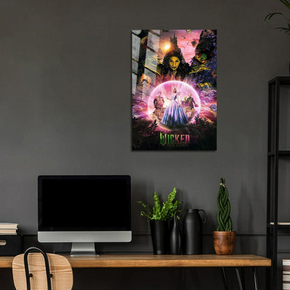 Flex Designs Metal Poster Wicked For Good Cinematic 24 x 36" Home Goods - Movie 2025 Movie Metal Poster