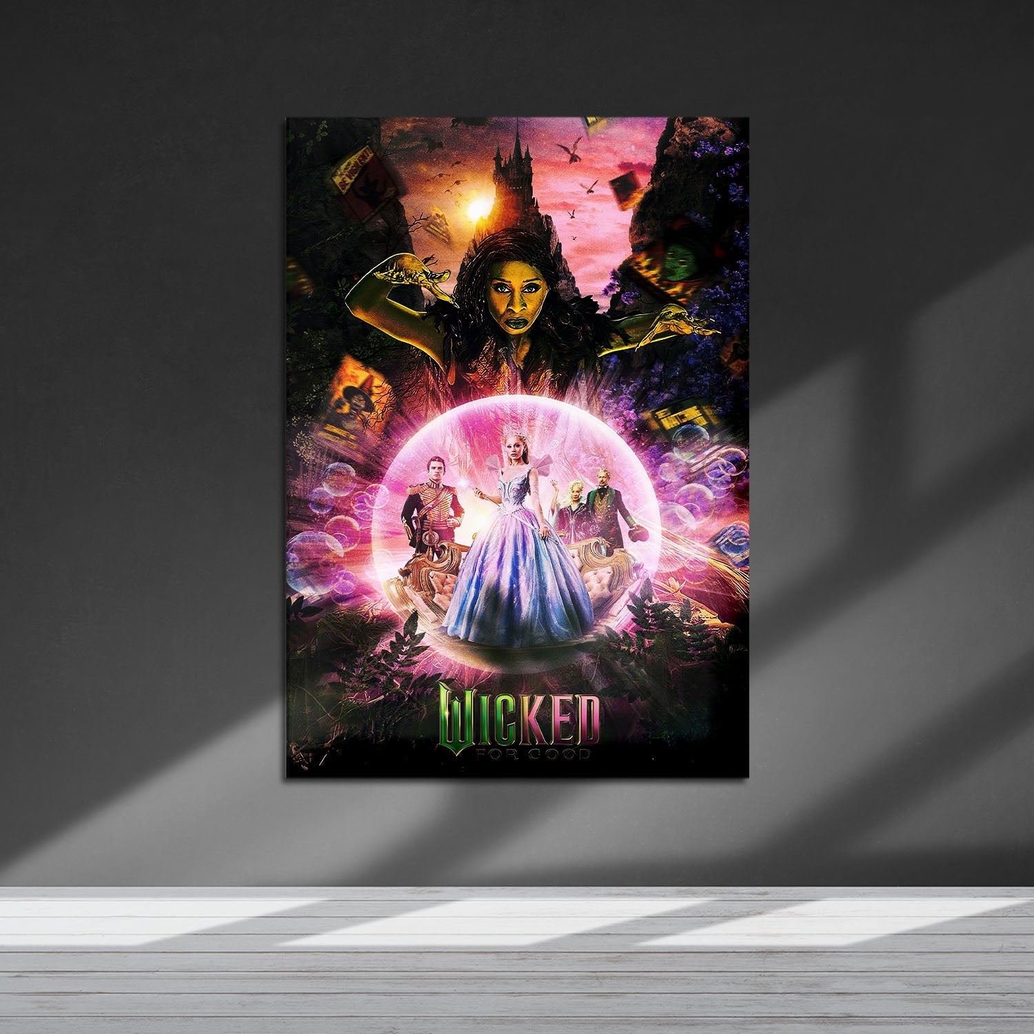 Flex Designs Metal Poster Wicked For Good Cinematic 5 x 7" Home Goods - Movie 2025 Movie Metal Poster