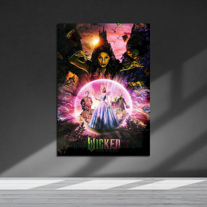 Flex Designs Metal Poster Wicked For Good Cinematic 5 x 7" Home Goods - Movie 2025 Movie Metal Poster