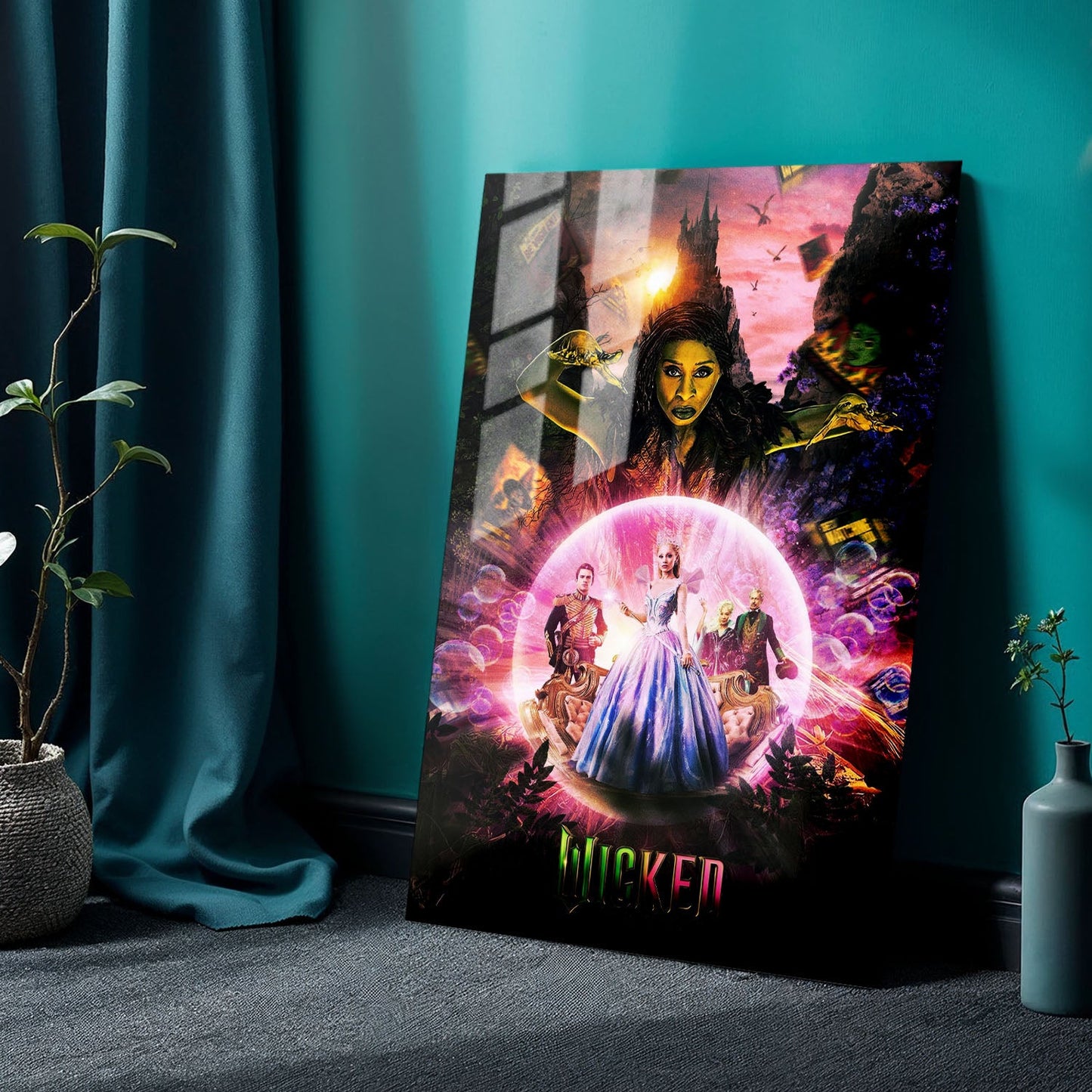 Flex Designs Metal Poster Wicked For Good Cinematic 24 x 36" Home Goods - Movie 2025 Movie Metal Poster