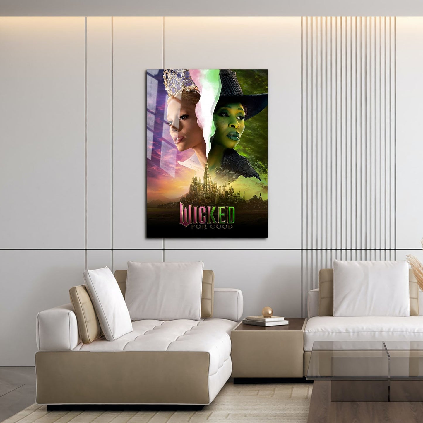 Flex Designs Metal Poster Wicked For Good Key Visual 16 x 24" Home Goods - Movie 2025 Movie Metal Poster