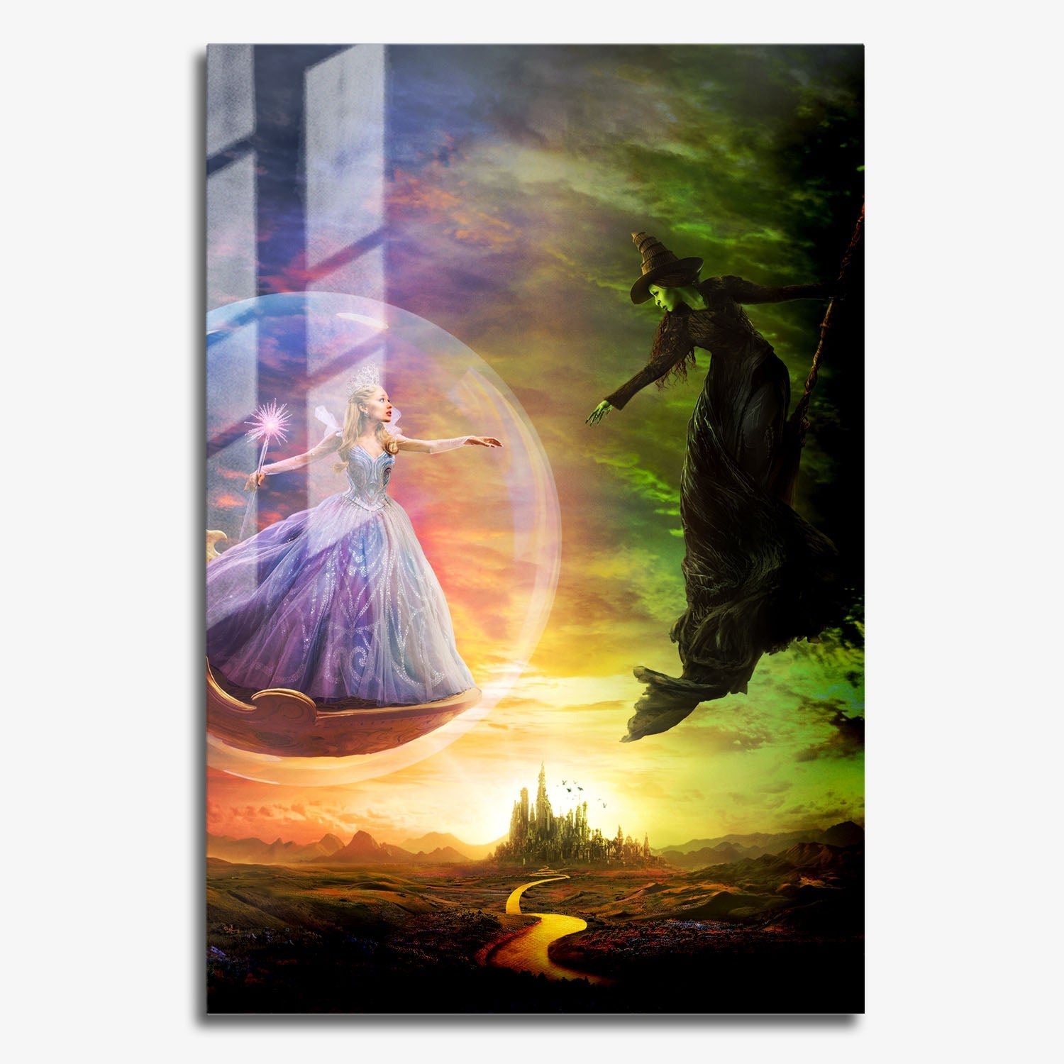 Flex Designs Metal Poster Wicked For Good Textless 11 x 17" Home Goods - Movie 2025 Movie Metal Poster