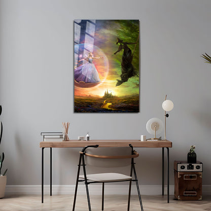 Flex Designs Metal Poster Wicked For Good Textless 5 x 7" Home Goods - Movie 2025 Movie Metal Poster