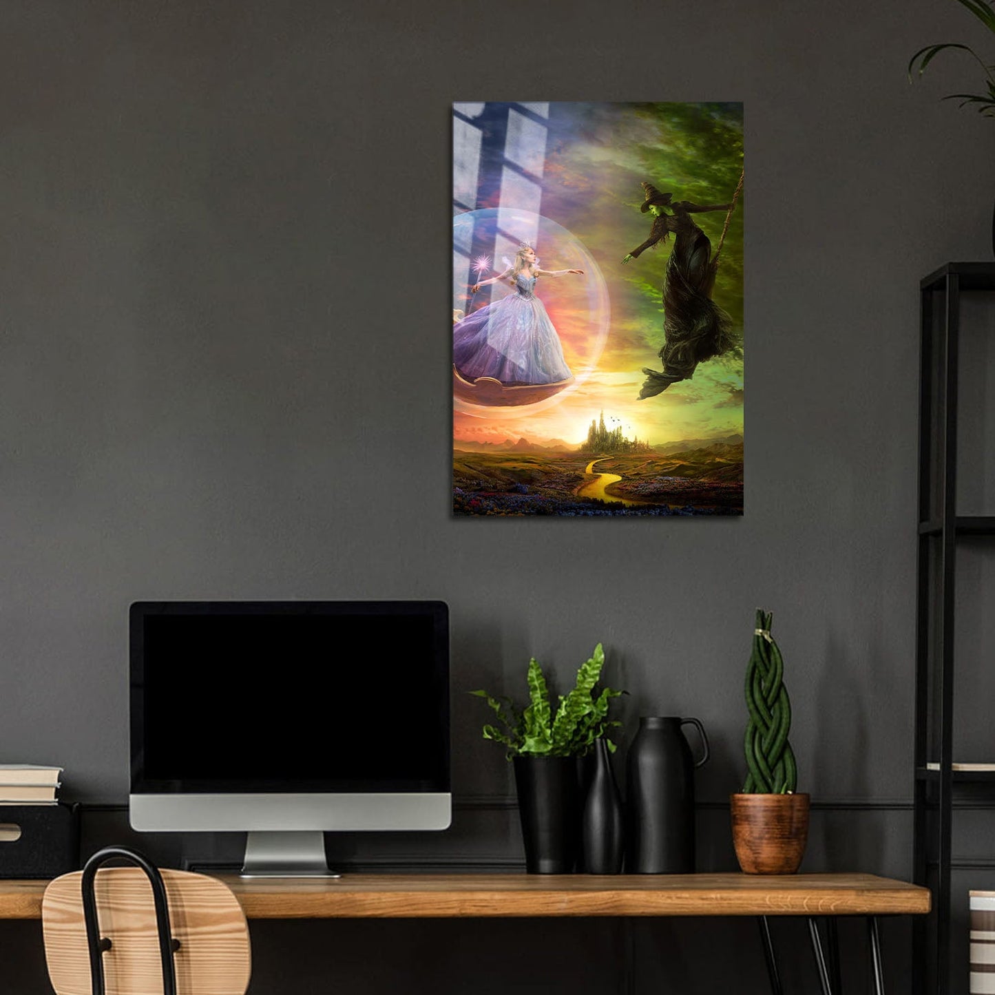 Flex Designs Metal Poster Wicked For Good Textless 24 x 36" Home Goods - Movie 2025 Movie Metal Poster