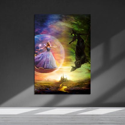 Flex Designs Metal Poster Wicked For Good Textless 5 x 7" Home Goods - Movie 2025 Movie Metal Poster