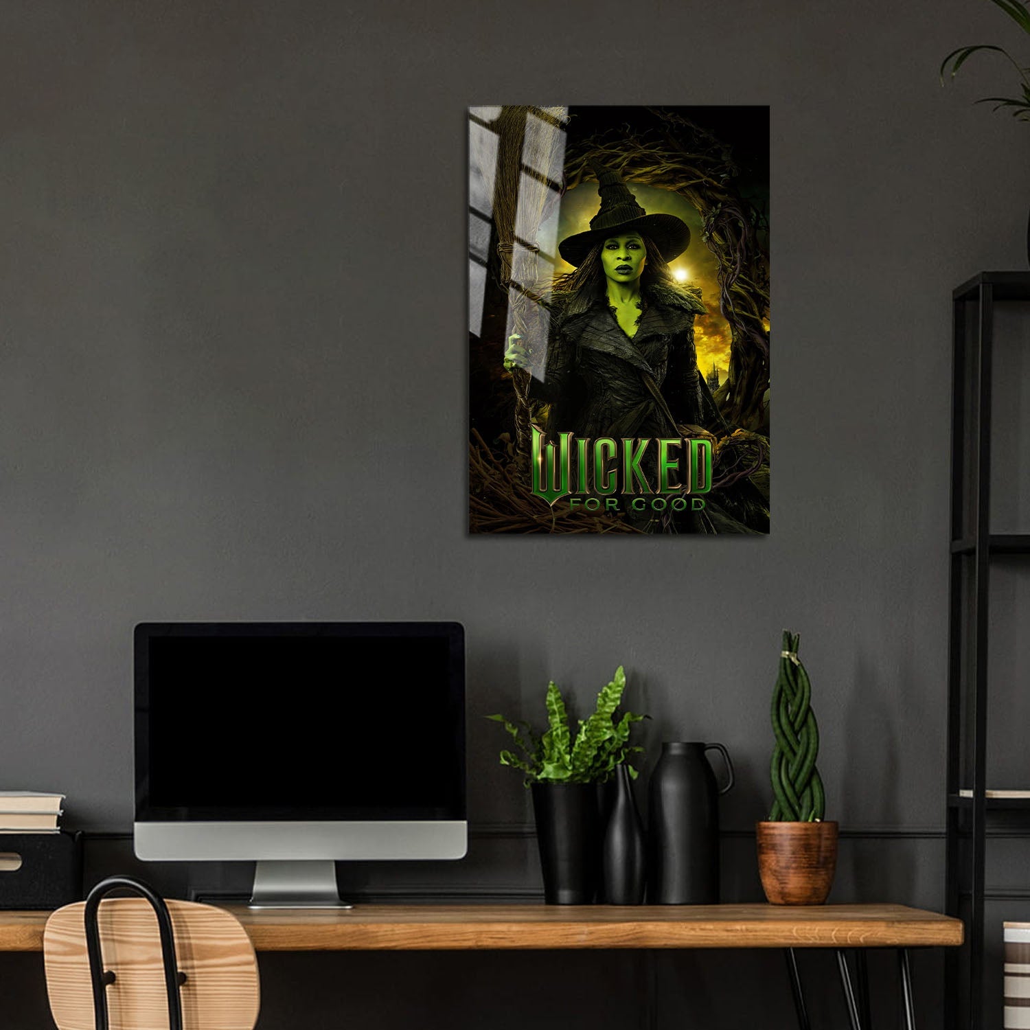 Flex Designs Metal Poster Wicked For Good Elphaba 24 x 36" Home Goods - Movie 2025 Movie Metal Poster