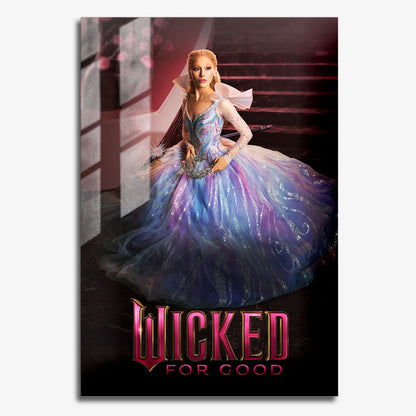 Flex Designs Metal Poster Wicked For Good Glinda 11 x 17" Home Goods - Movie 2025 Movie Metal Poster