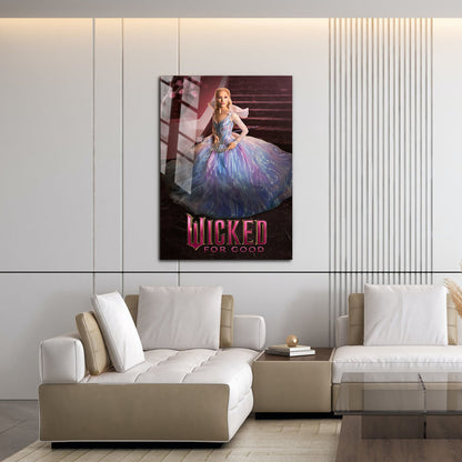 Flex Designs Metal Poster Wicked For Good Glinda 16 x 24" Home Goods - Movie 2025 Movie Metal Poster