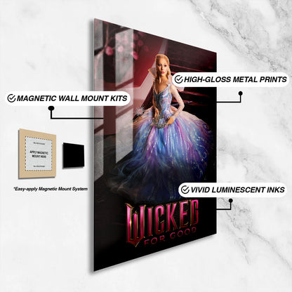 Flex Designs Metal Poster Wicked For Good Glinda 16 x 24" Home Goods - Movie 2025 Movie Metal Poster