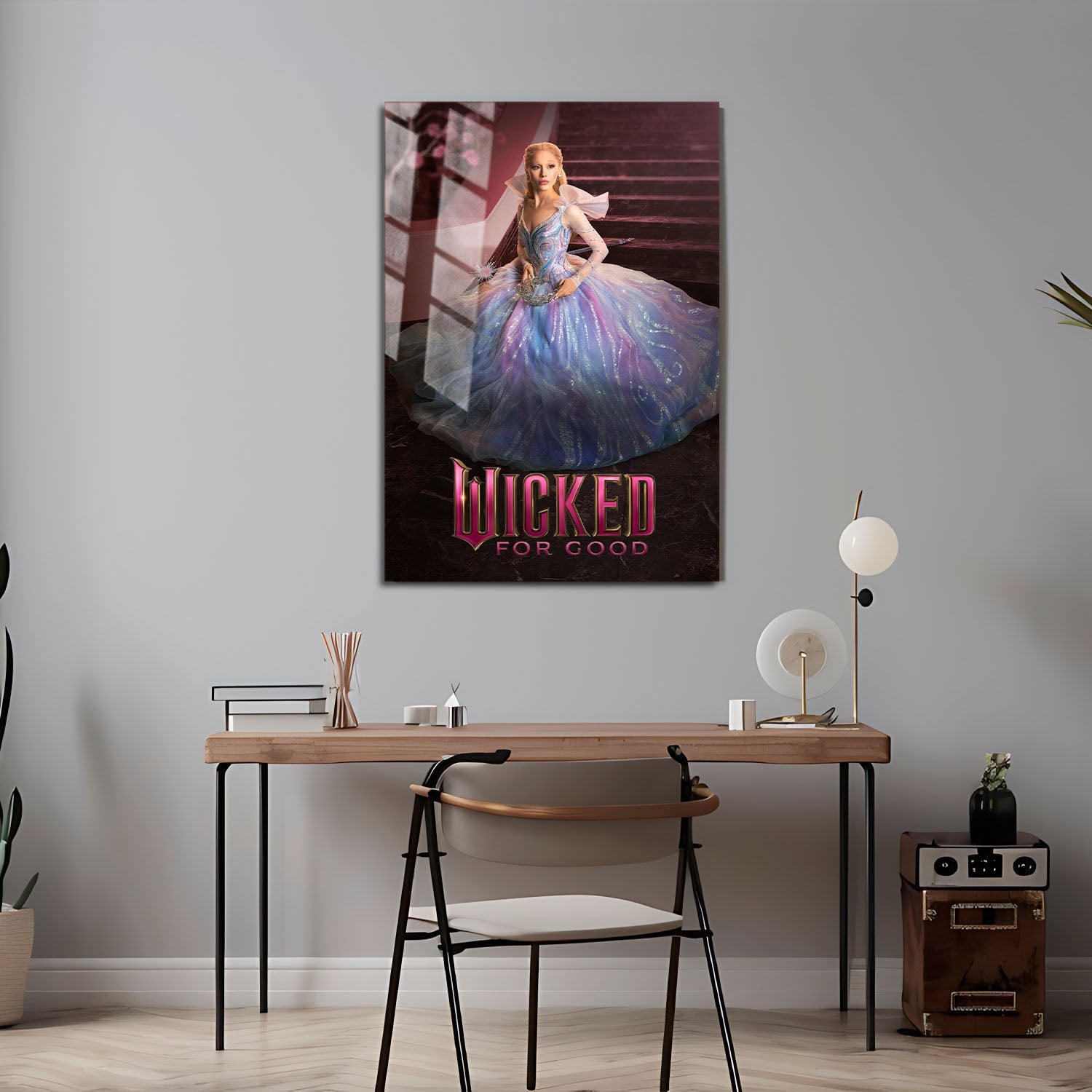 Flex Designs Metal Poster Wicked For Good Glinda 5 x 7" Home Goods - Movie 2025 Movie Metal Poster