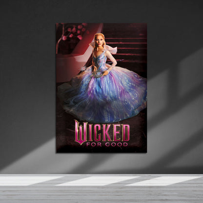 Flex Designs Metal Poster Wicked For Good Glinda 5 x 7" Home Goods - Movie 2025 Movie Metal Poster