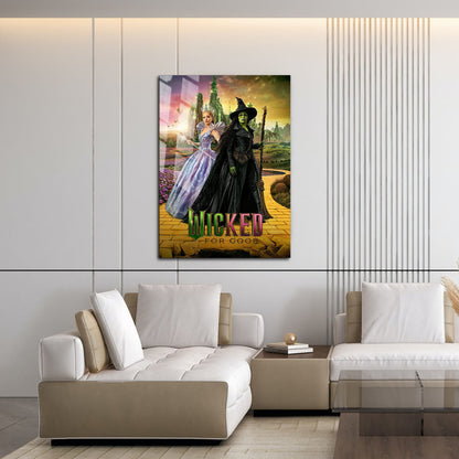 Flex Designs Metal Poster Wicked For Good Yellow Brick Road 16 x 24" Home Goods - Movie 2025 Movie Metal Poster