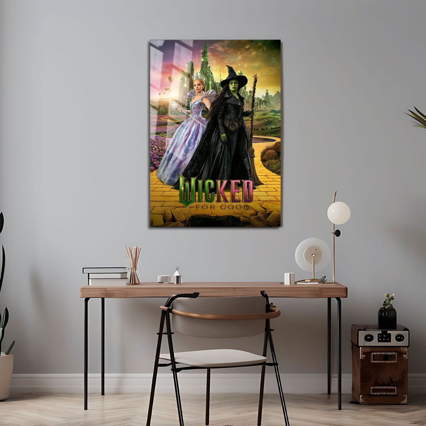 Flex Designs Metal Poster Wicked For Good Yellow Brick Road 5 x 7" Home Goods - Movie 2025 Movie Metal Poster