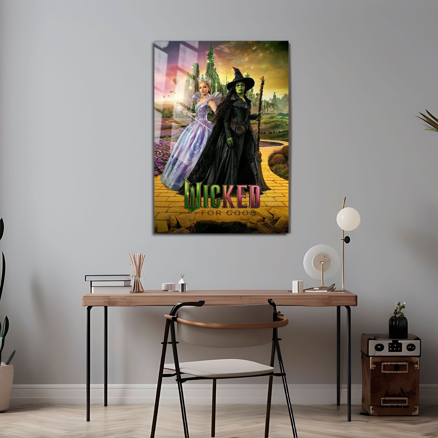 Flex Designs Metal Poster Wicked For Good Yellow Brick Road 5 x 7" Home Goods - Movie 2025 Movie Metal Poster