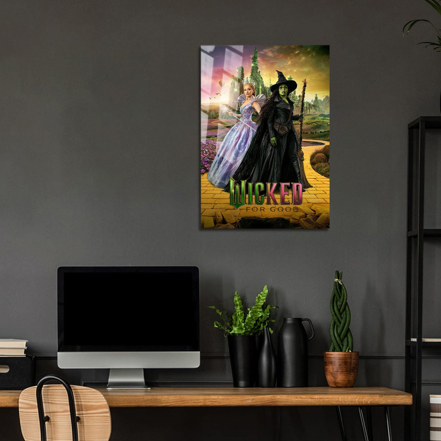 Flex Designs Metal Poster Wicked For Good Yellow Brick Road 24 x 36" Home Goods - Movie 2025 Movie Metal Poster