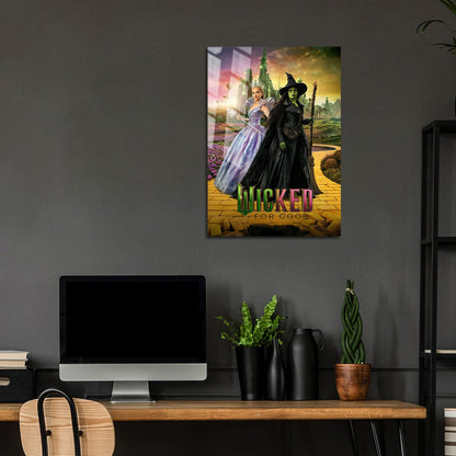 Flex Designs Metal Poster Wicked For Good Yellow Brick Road 24 x 36" Home Goods - Movie 2025 Movie Metal Poster