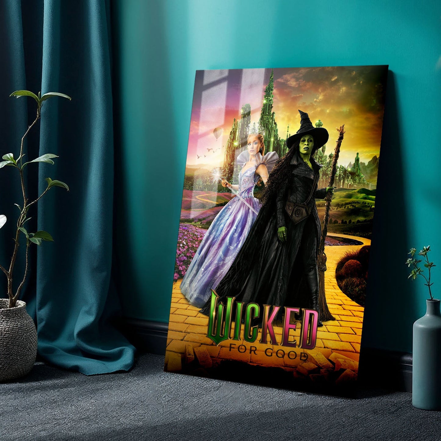 Flex Designs Metal Poster Wicked For Good Yellow Brick Road 24 x 36" Home Goods - Movie 2025 Movie Metal Poster