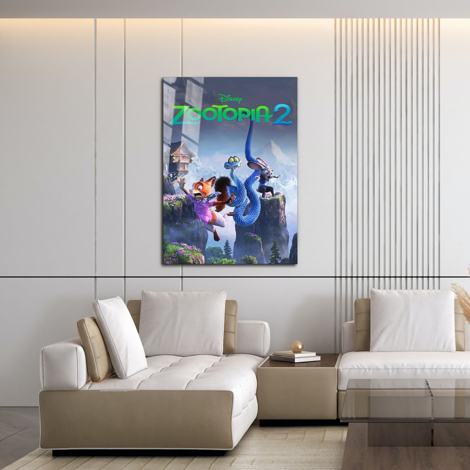 Flex Designs Metal Poster Zootopia 2 16 x 24" Home Goods - Movie 2025 Movie Metal Poster