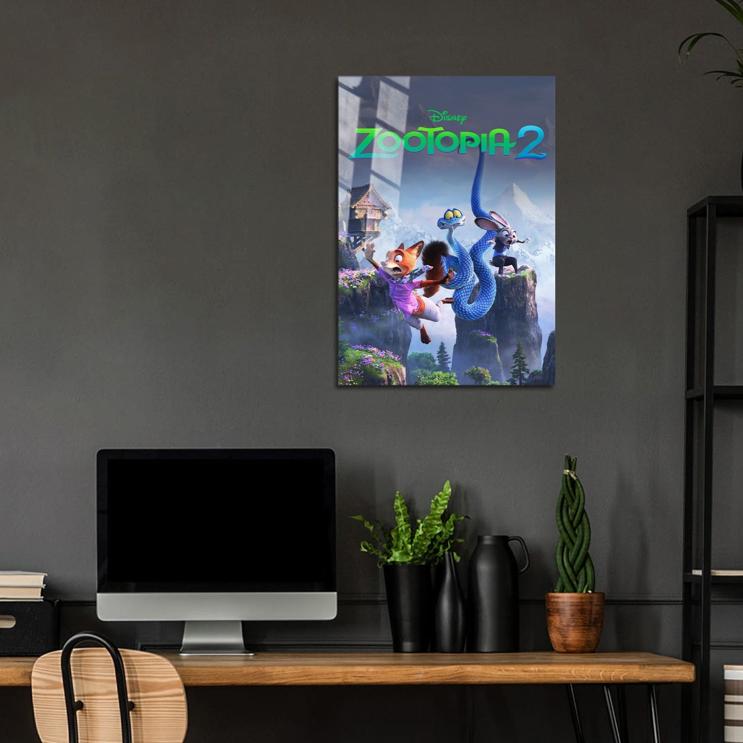 Flex Designs Metal Poster Zootopia 2 24 x 36" Home Goods - Movie 2025 Movie Metal Poster