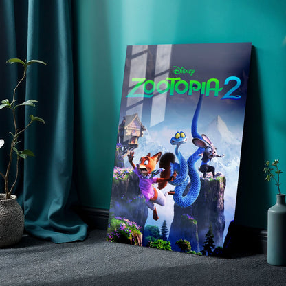 Flex Designs Metal Poster Zootopia 2 24 x 36" Home Goods - Movie 2025 Movie Metal Poster