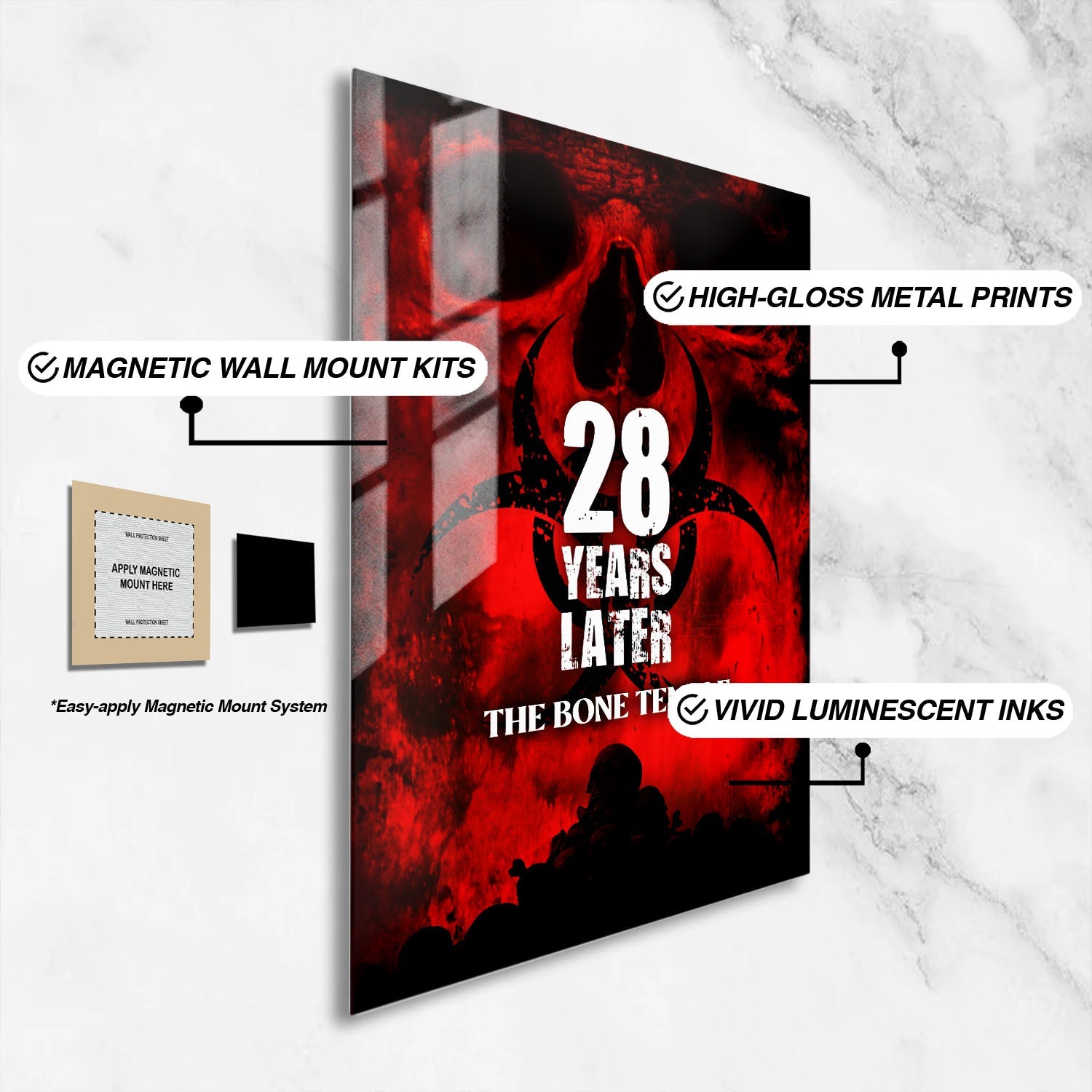 Flex Designs Metal Poster 28 Years Later The Bone Temple Cinematic 16 x 24" Home Goods - Movie 2026 Movie Metal Poster