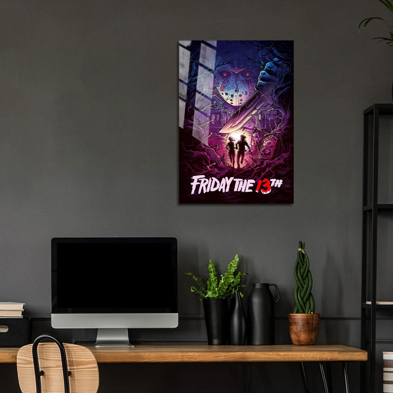 Flex Designs Metal Poster A Nightmare on Elm Street Sketch 24 x 36" Home Goods - Movie 1984 Movie Metal Poster