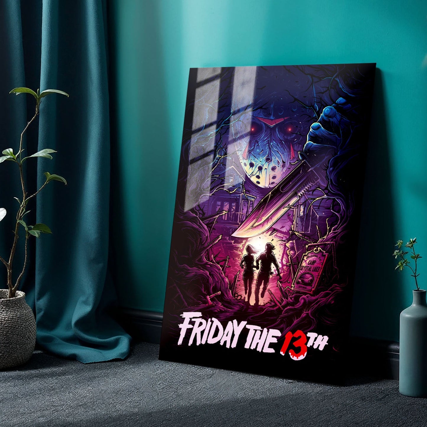 Flex Designs Metal Poster A Nightmare on Elm Street Sketch 24 x 36" Home Goods - Movie 1984 Movie Metal Poster