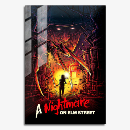 Flex Designs Metal Poster A Nightmare on Elm Street 11 x 17" Home Goods - Movie 1984 Movie Metal Poster