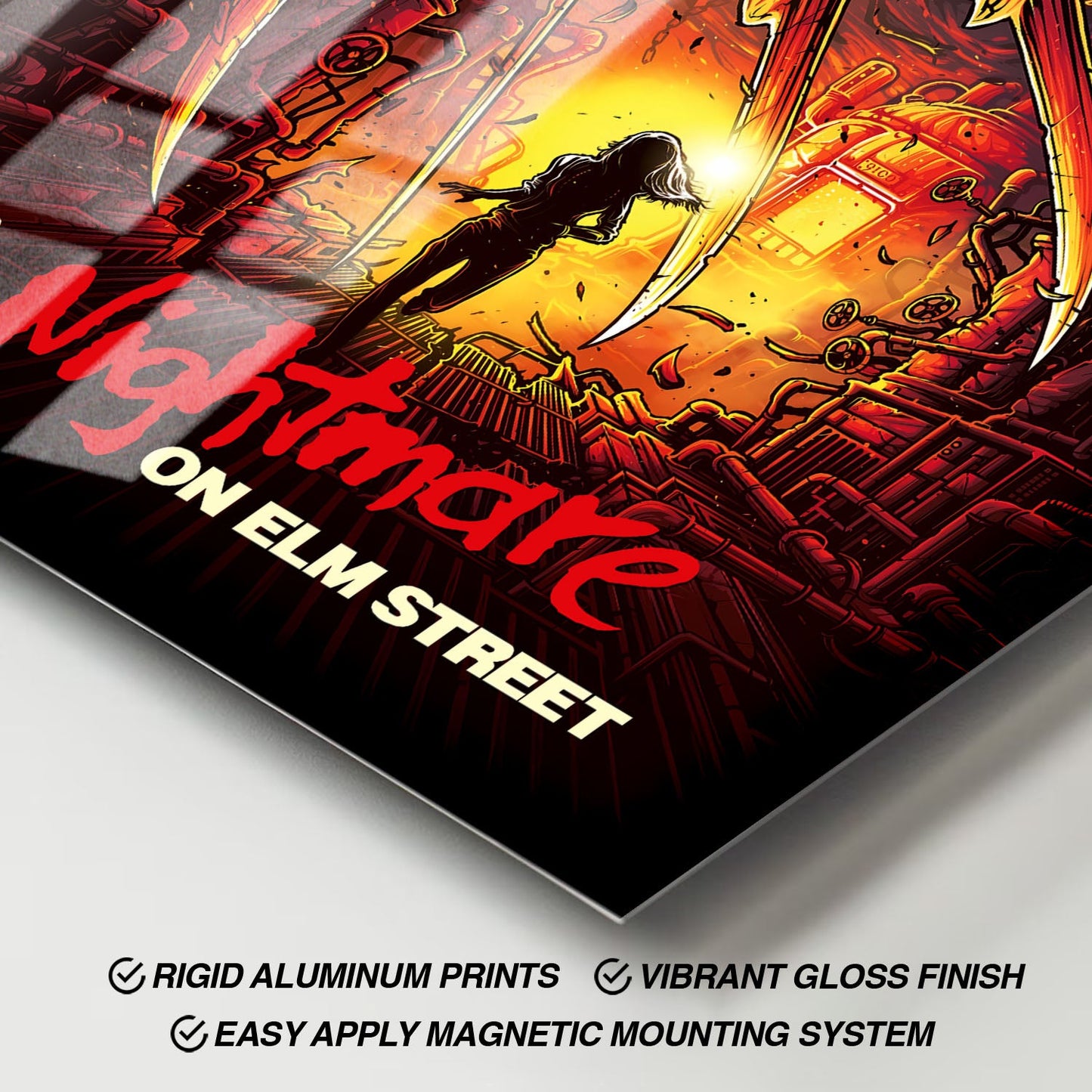 Flex Designs Metal Poster A Nightmare on Elm Street 11 x 17" Home Goods - Movie 1984 Movie Metal Poster