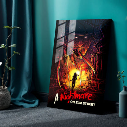 Flex Designs Metal Poster A Nightmare on Elm Street 24 x 36" Home Goods - Movie 1984 Movie Metal Poster