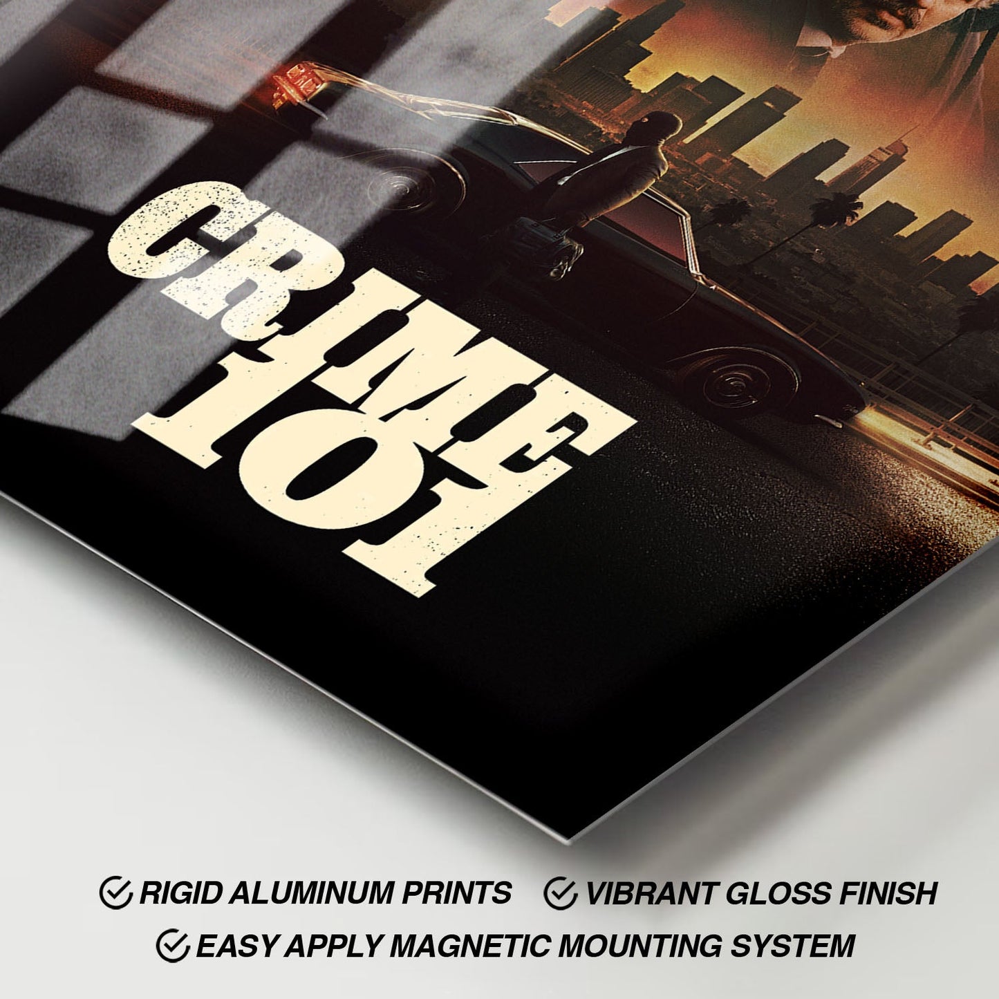 Flex Designs Metal Poster Crime 101 11 x 17" Home Goods - Movie 2026 Movie Metal Poster