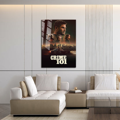 Flex Designs Metal Poster Crime 101 16 x 24" Home Goods - Movie 2026 Movie Metal Poster