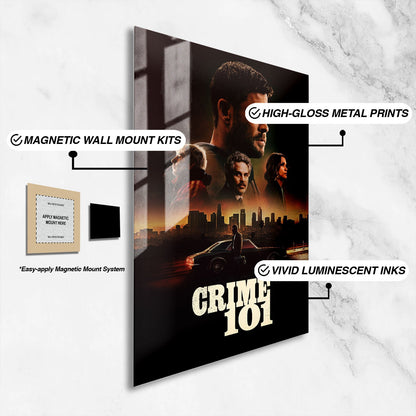Flex Designs Metal Poster Crime 101 16 x 24" Home Goods - Movie 2026 Movie Metal Poster