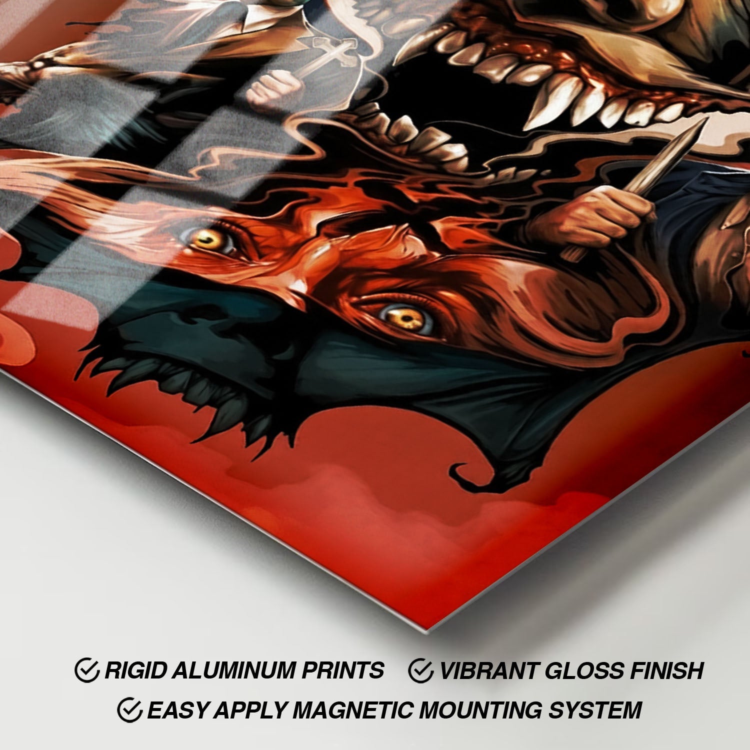 Flex Designs Metal Poster Fright Night 11 x 17" Home Goods - Movie 1985 Movie Metal Poster