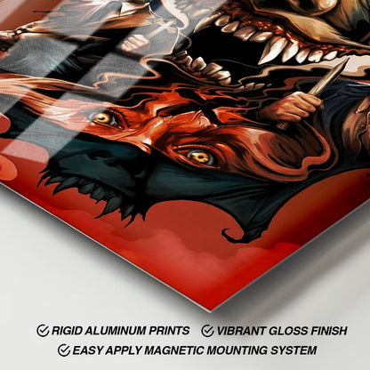 Flex Designs Metal Poster Fright Night 11 x 17" Home Goods - Movie 1985 Movie Metal Poster
