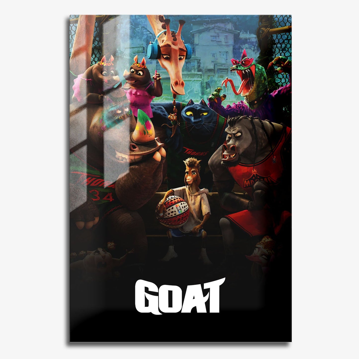 Flex Designs Metal Poster GOAT 11 x 17" Home Goods - Movie 2026 Movie Metal Poster