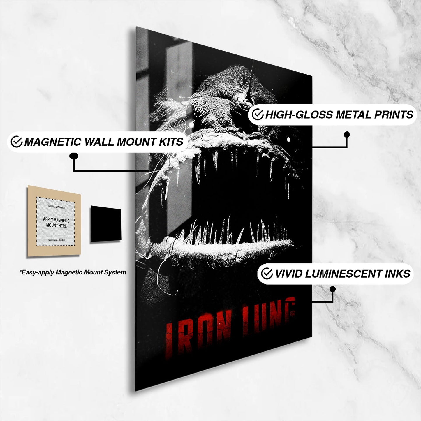 Flex Designs Metal Poster Iron Lung 16 x 24" Home Goods - Movie 2026 Movie Metal Poster