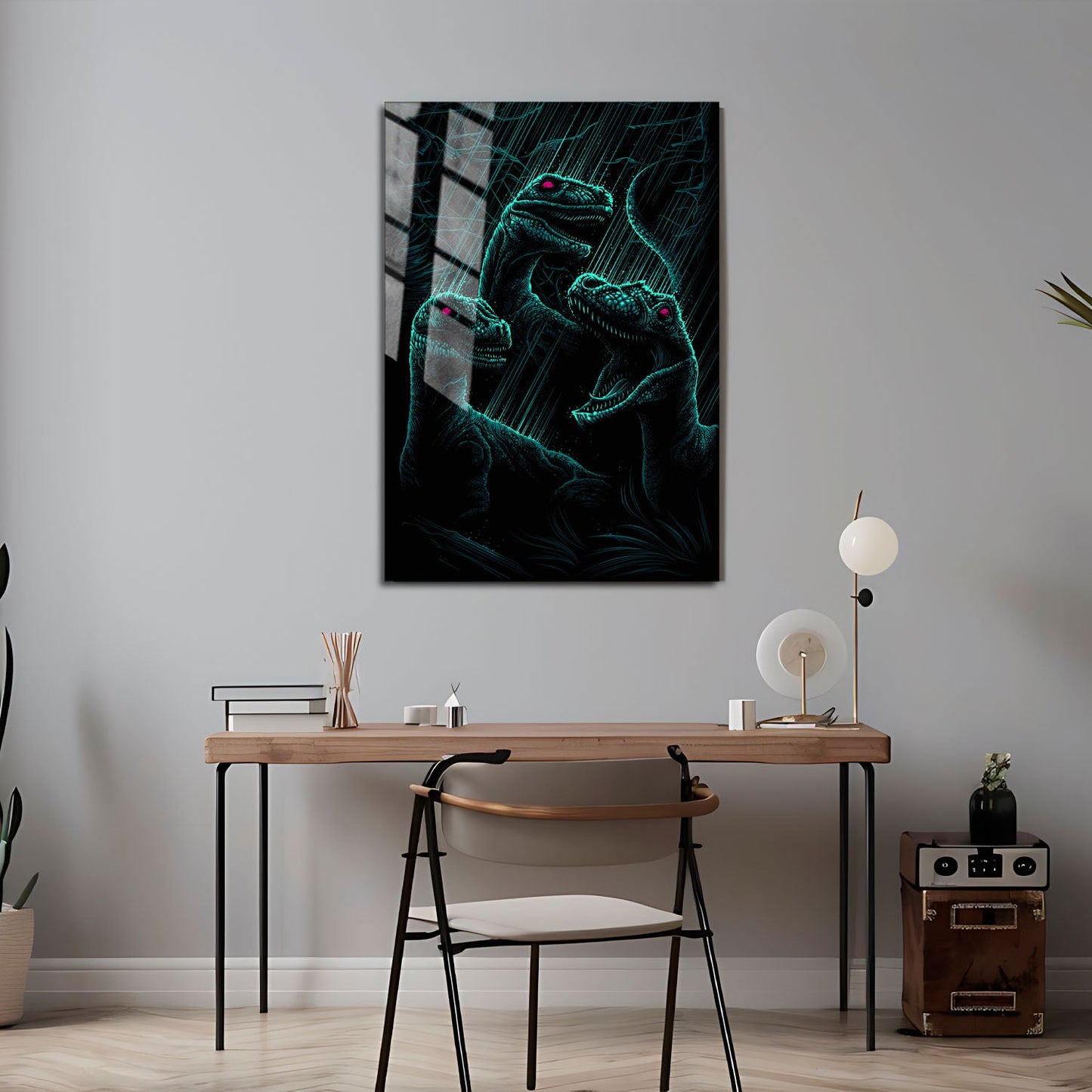 Flex Designs Metal Poster Jurassic Park III Sketch 5 x 7" Home Goods - Movie 2001 Movie Metal Poster