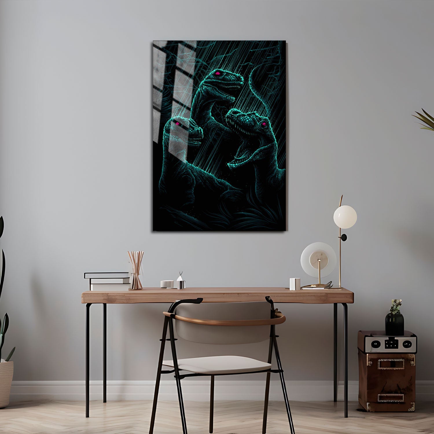 Flex Designs Metal Poster Jurassic Park III Sketch 5 x 7" Home Goods - Movie 2001 Movie Metal Poster
