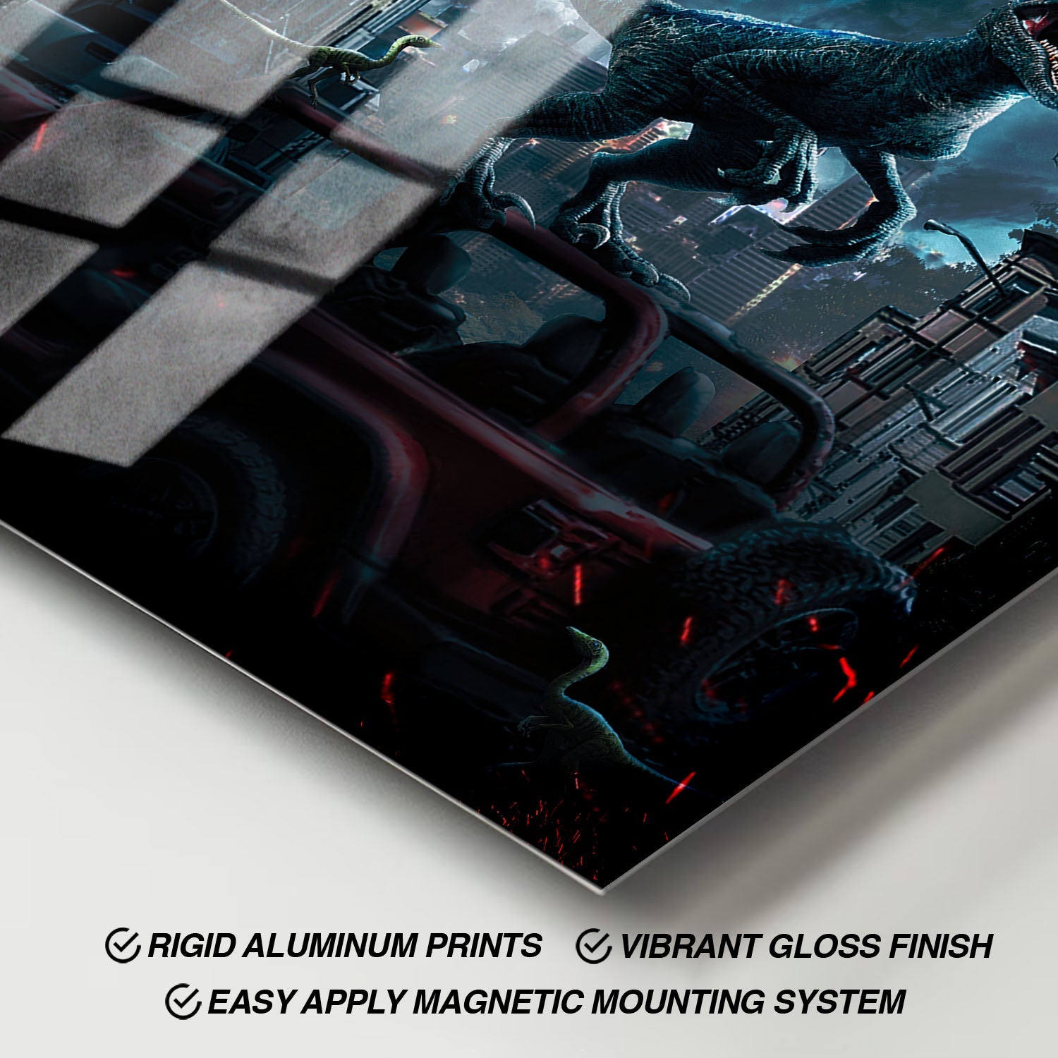 Flex Designs Metal Poster Jurassic World Dominion Sketch 11 x 17" Home Goods - Movie 2022 Movie Metal Poster