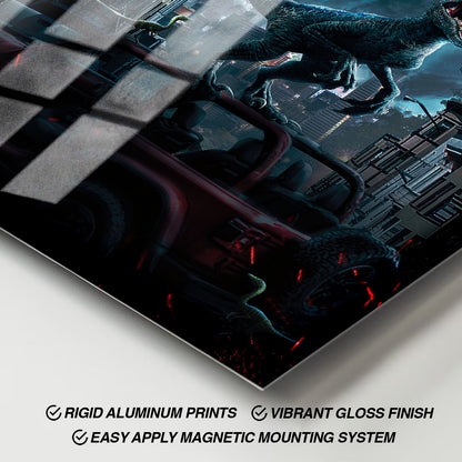 Flex Designs Metal Poster Jurassic World Dominion Sketch 11 x 17" Home Goods - Movie 2022 Movie Metal Poster