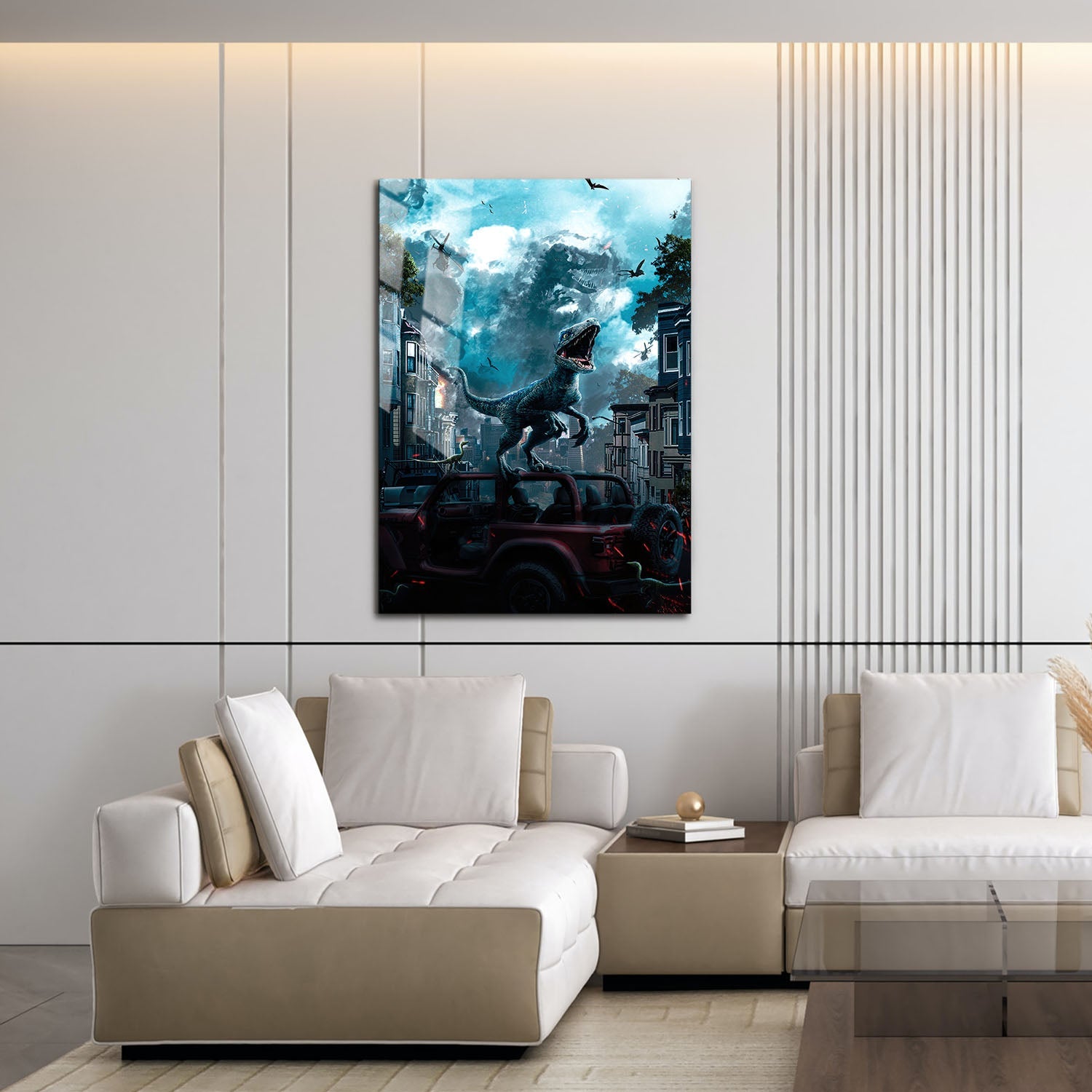 Flex Designs Metal Poster Jurassic World Dominion Sketch 16 x 24" Home Goods - Movie 2022 Movie Metal Poster
