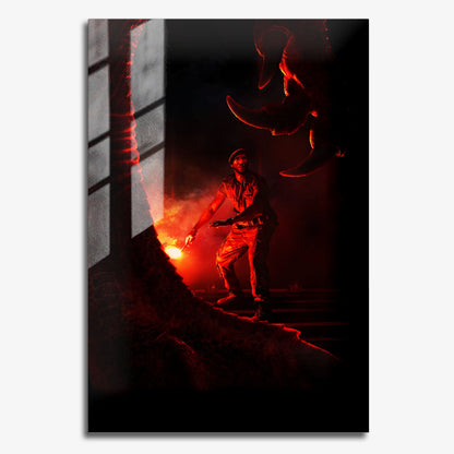 Flex Designs Metal Poster Jurassic World Rebirth Sketch 11 x 17" Home Goods - Movie 2025 Movie Metal Poster