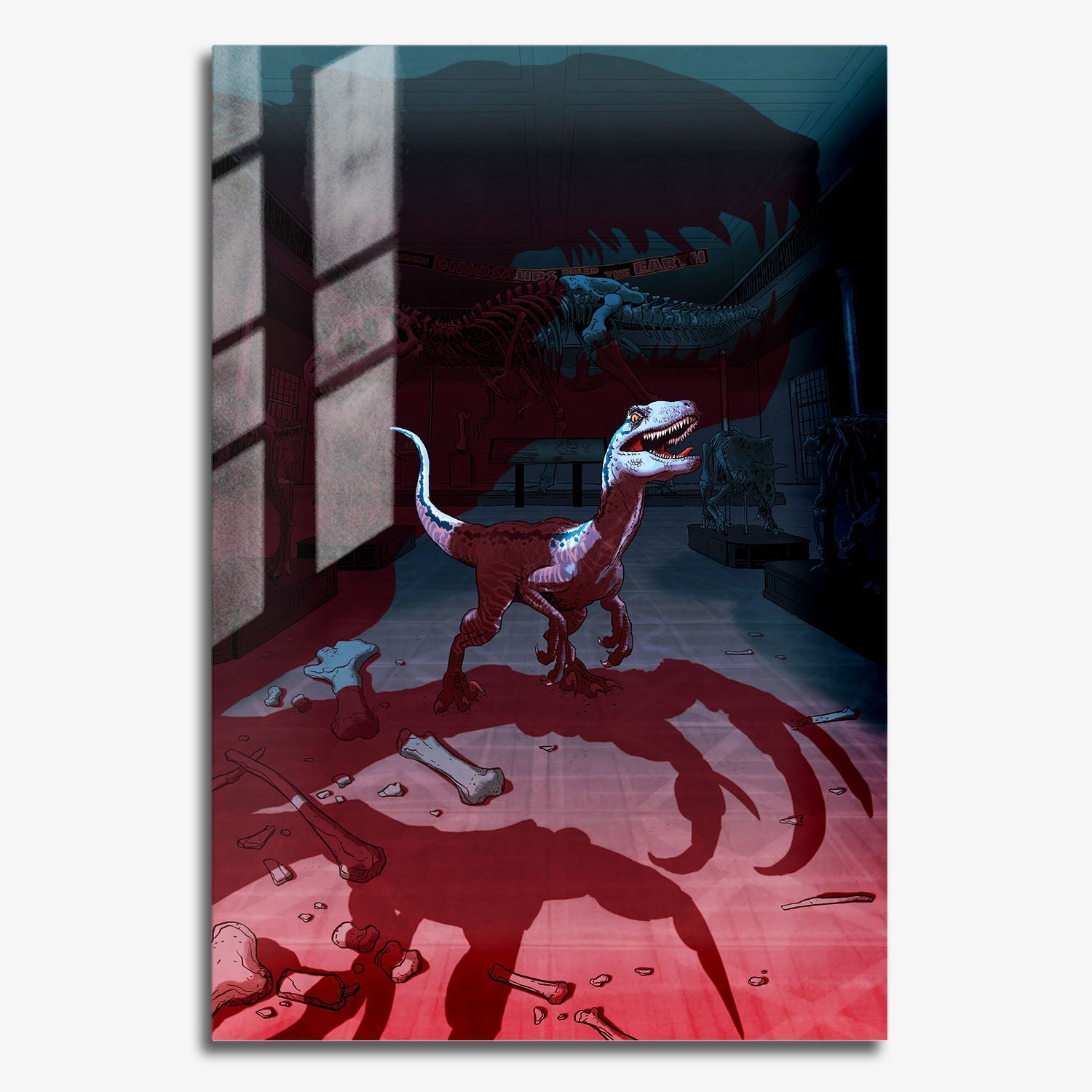 Flex Designs Metal Poster Jurassic World- Fallen Kingdom Sketch 11 x 17" Home Goods - Movie 2018 Movie Metal Poster