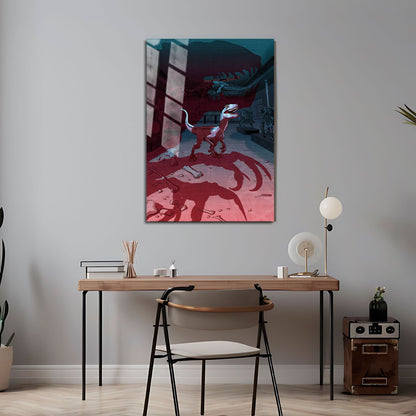 Flex Designs Metal Poster Jurassic World- Fallen Kingdom Sketch 5 x 7" Home Goods - Movie 2018 Movie Metal Poster