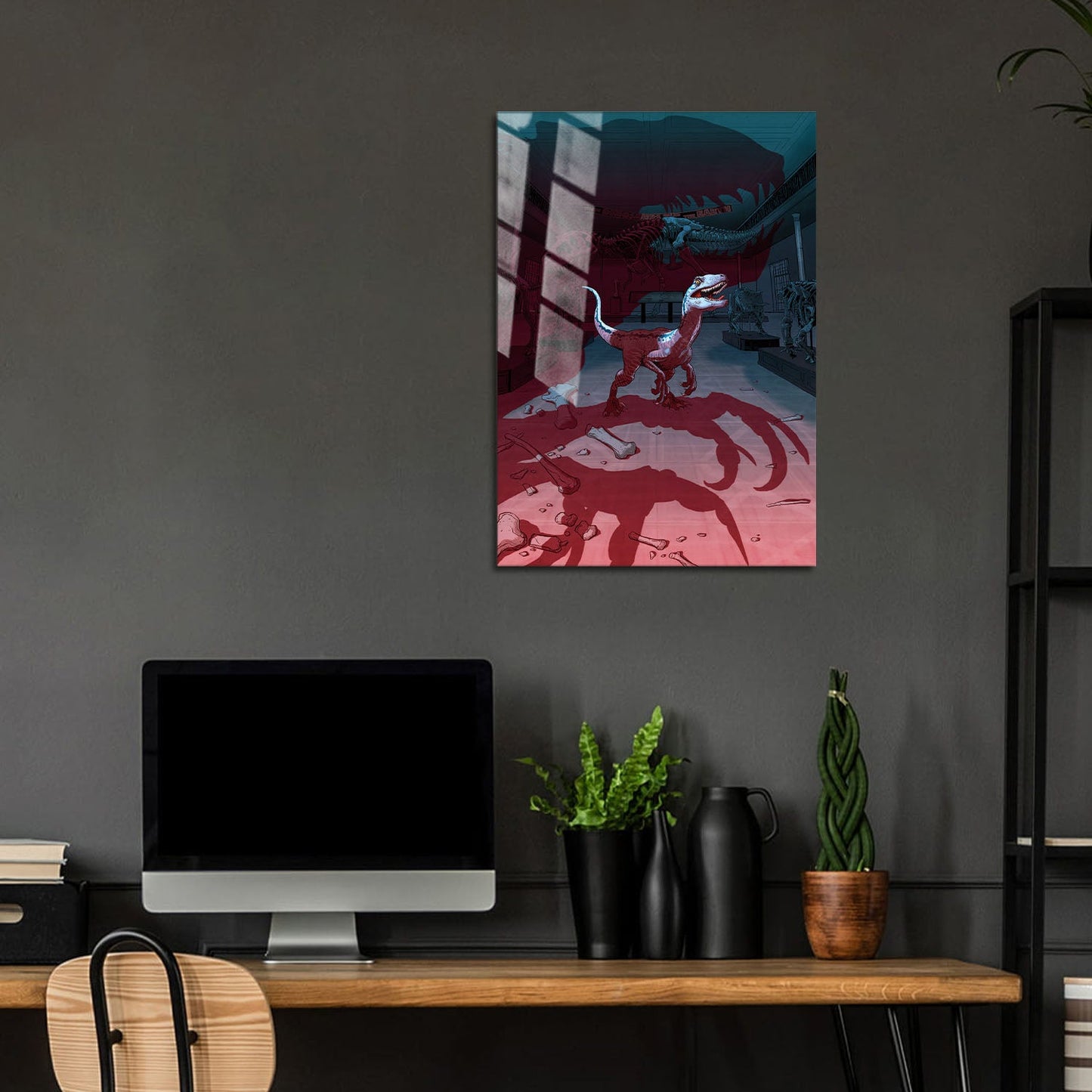 Flex Designs Metal Poster Jurassic World- Fallen Kingdom Sketch 24 x 36" Home Goods - Movie 2018 Movie Metal Poster