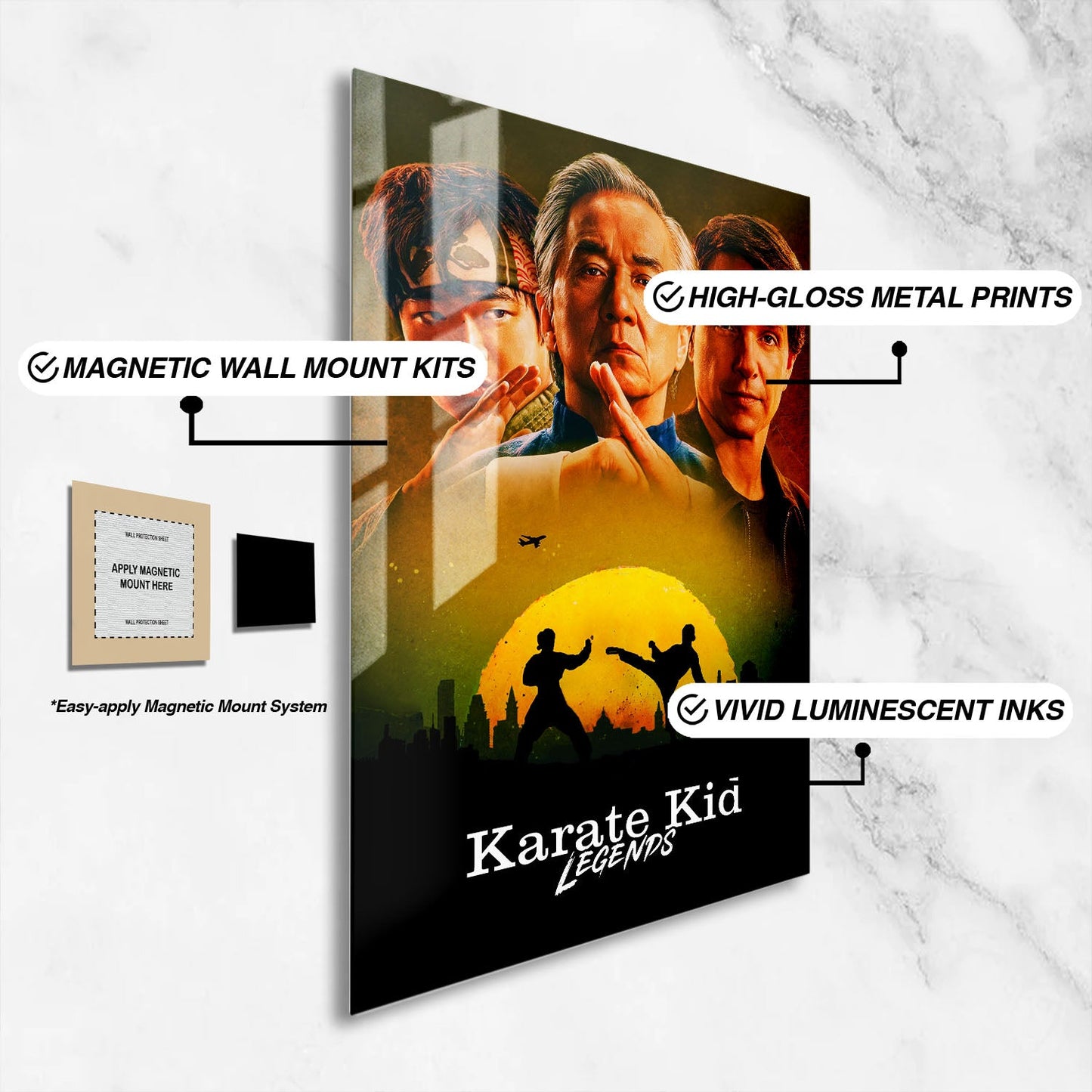 Flex Designs Metal Poster Karate Kid Legends Theatrical 16 x 24" Home Goods - Movie 2025 Movie Metal Poster