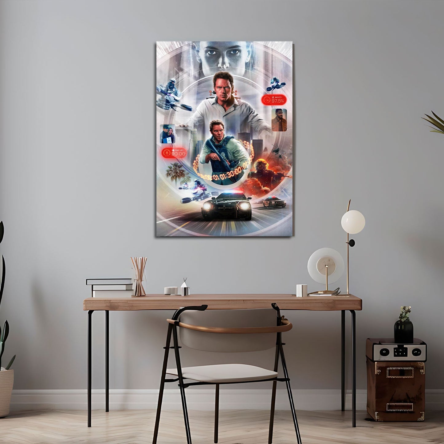 Flex Designs Metal Poster Mercy 5 x 7" Home Goods - Movie 2026 Movie Metal Poster
