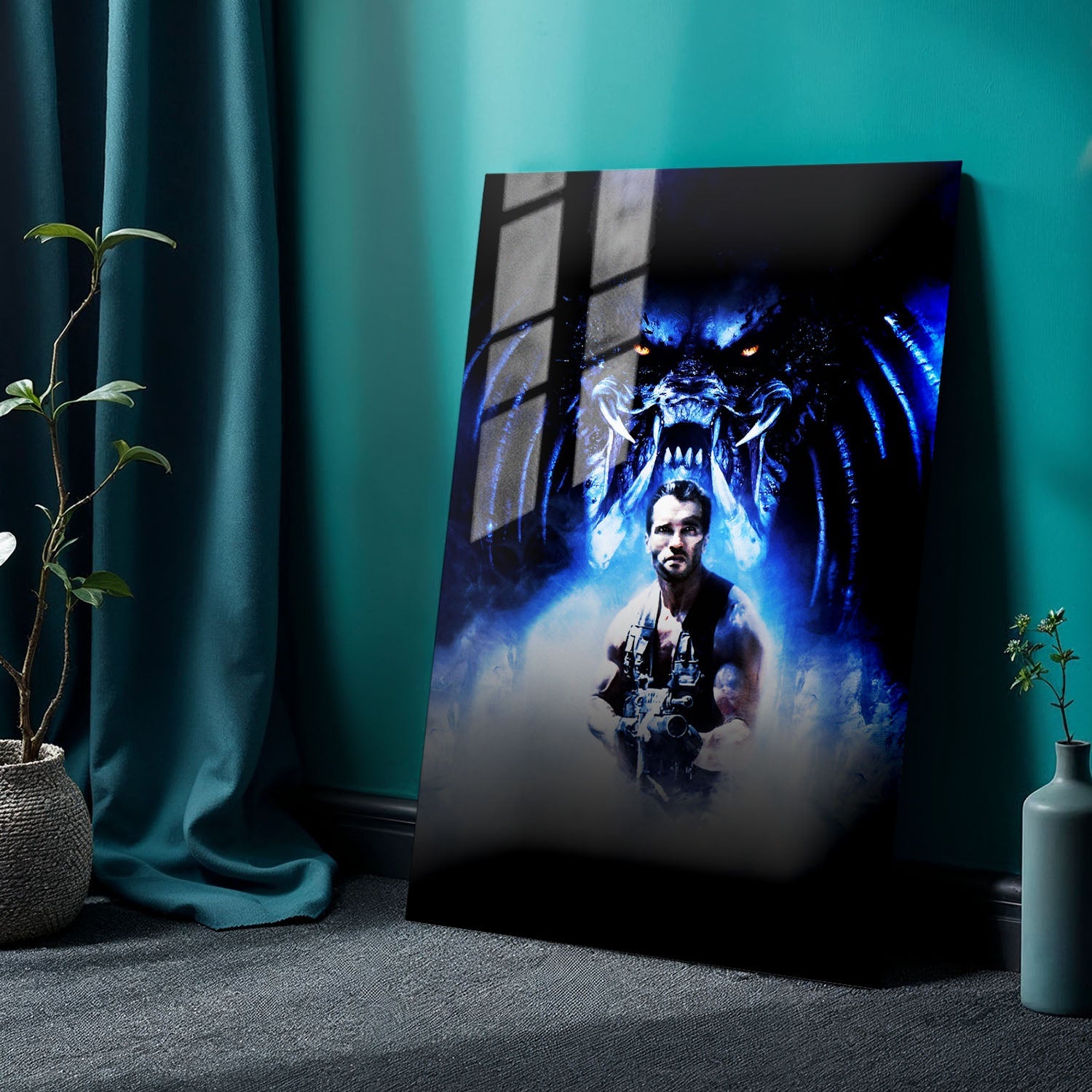 Flex Designs Metal Poster Predator Teaser 24 x 36" Home Goods - Movie 1987 Movie Metal Poster